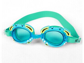 Gafas de natación profesionales para niños, lentes de dibujos animados, Delfín, antivaho, impermeables, para natación: Green