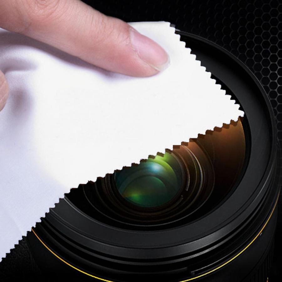 Panos macios cinzentos da limpeza de microfibra de magicfiber do jogo da limpeza da câmera para a limpeza do sensor das telas da tabuleta do telefone celular dos vidros