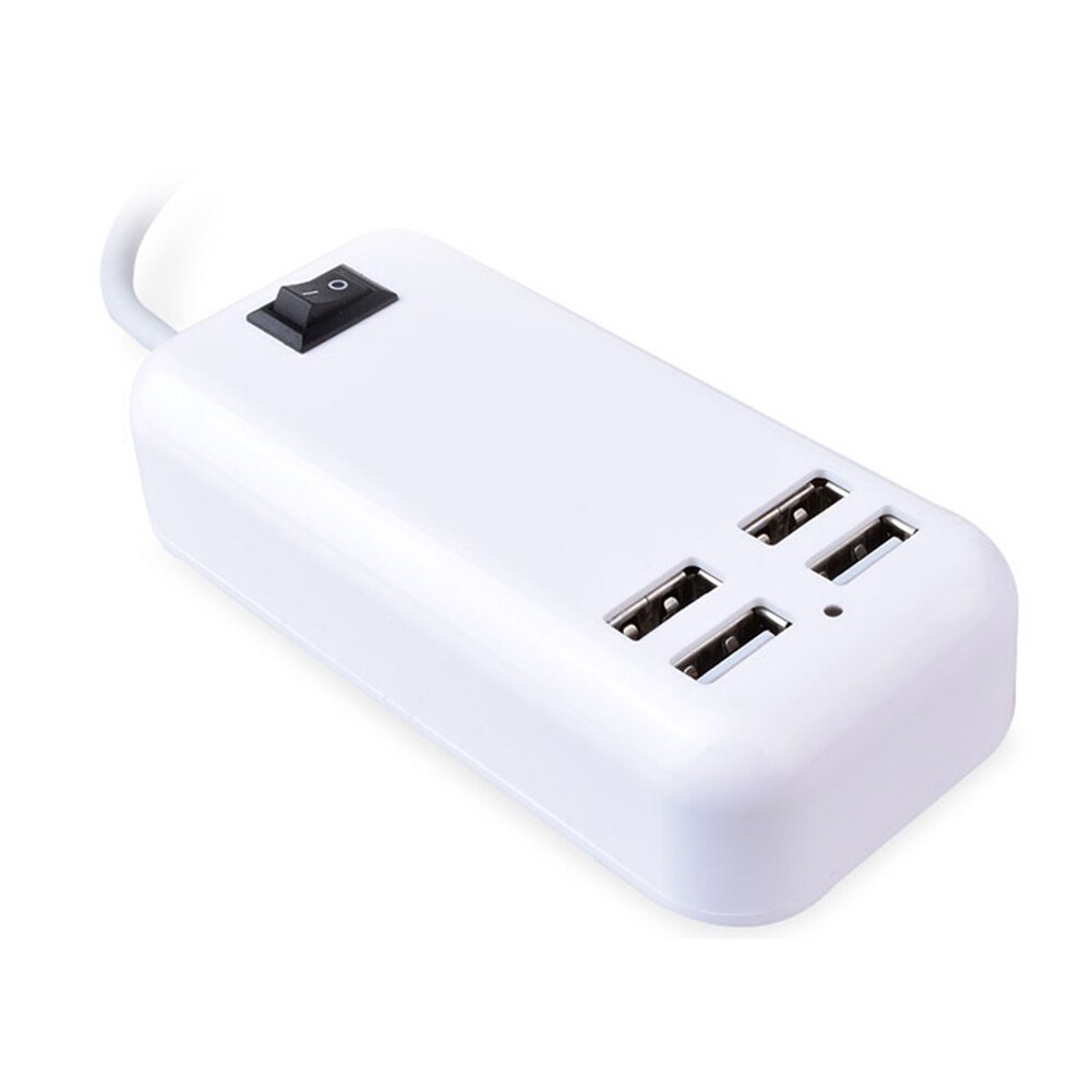 4USB Poorten Telefoon Oplader Hub 25W 5A Desktop Eu/Us/Uk Plug Stopcontact Opladen Uitbreiding Socket power Adapter Voor Iphone