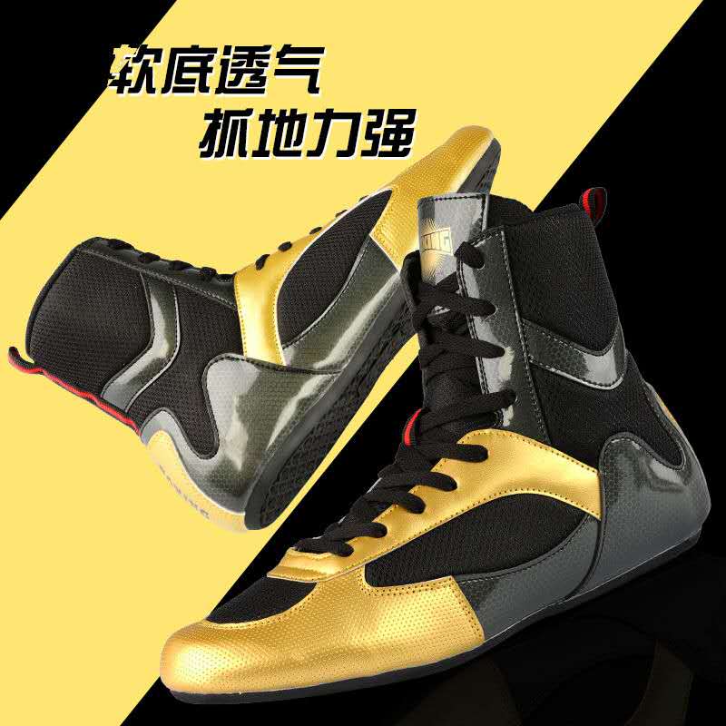 Boxing Shoes Men Breathable Boys Wrestling Shoe Non-Slip Wrestling Sneaker Mens Women Fiting Boxing Shoes