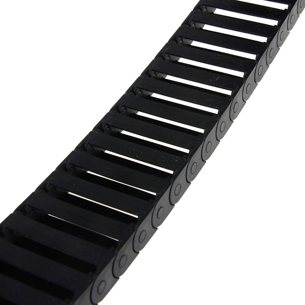 10 x 40mm 10*40mm L1000mm Cable Drag Chain Wire Carrier with End Connectors for CNC Router Machine Tools