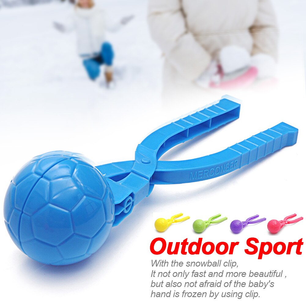 Sneeuw Strijd Grappige Sneeuwbal Maker Mooie Leuke Clip Kids Beach Games Speelgoed Outdoor Sport Willekeurige Kleur Mold Tool Winter