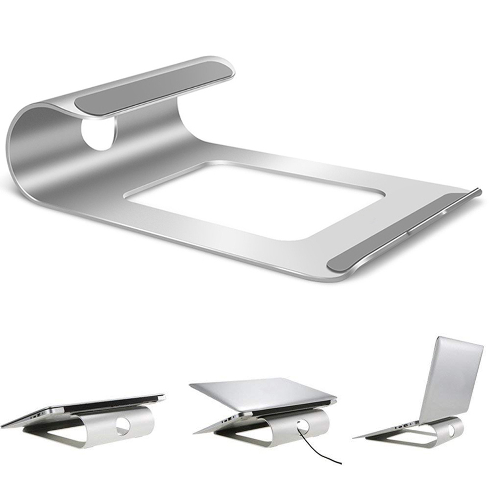 Aluminium Laptop Stand Desk Notebook Houder Beugel Cooling Pad voor MacBook Pro/Air/iPad/iPhone/Notebook /Tablet/PC/Smartphone