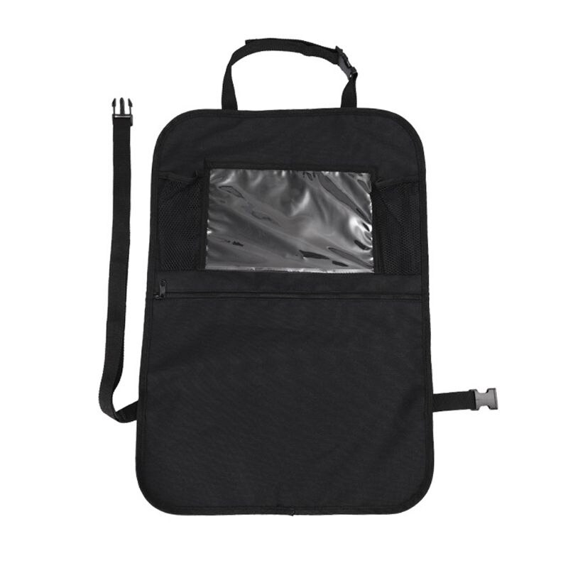 Assento de carro traseiro organizador assento da frente armazenamento crianças saco de bolso proteger saco de armazenamento para crianças bebê kick esteira proteger saco de armazenamento