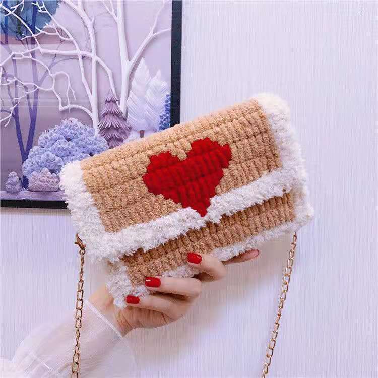 Bolsos creativos para manualidades, materiales de tejido artesanal, bolsa tejida a mano, gancho de pestillo práctico, accesorios de fabricación de bolsas de tela de malla, hecho a mano: KhakiBeige