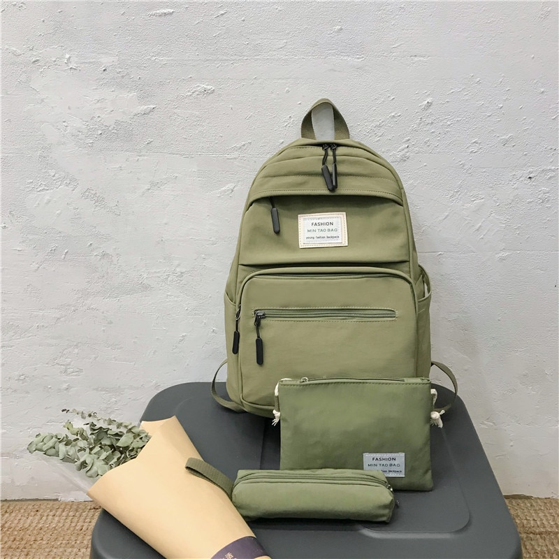 3 set Nette Schule Taschen für Teenager Mädchen Neue Casual Laptop Frauen Rucksack Reise Schulter Tasche Kind Mochilas