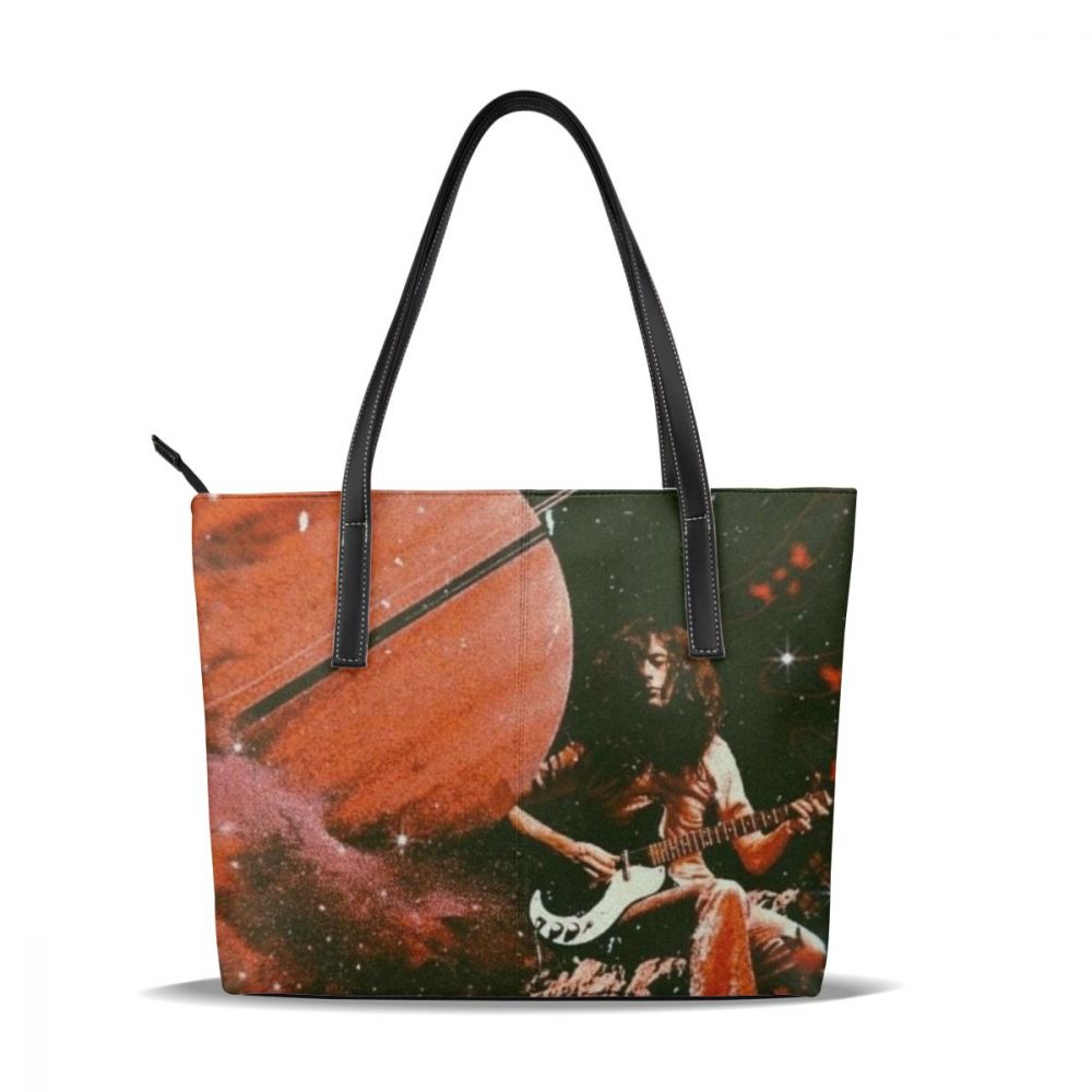 Saturn – sac à main en cuir imprimé pour femmes, fourre-tout tendance surdimensionné pour adolescentes