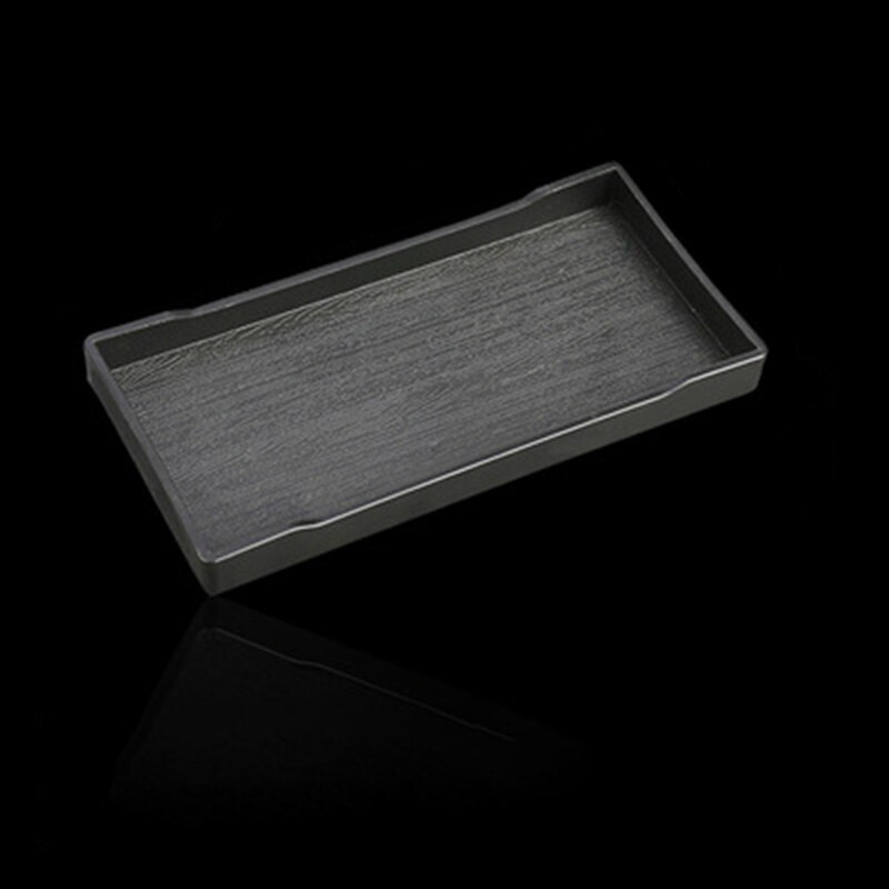 1pcs Rectangular Hotel Melamine Tray Water Cup Tea Tray Plastic Room Washing Storage Trays: BK1