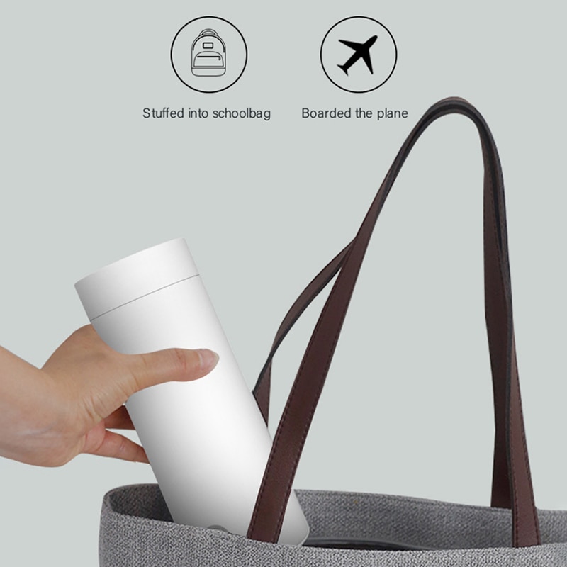 Portable Electric Kettles 400ml Thermal Cup Make Tea Coffee Travel Boil Water Keep Warm Smart Kettle Kitchen Appliances
