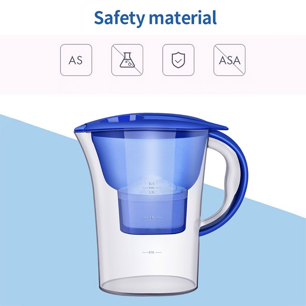2.5L Brita Water Filters Activated Carbon Net Kettle Water Filter Purifier Jug Water Lonizer Alkaline Filtered Pot Kitchen#G