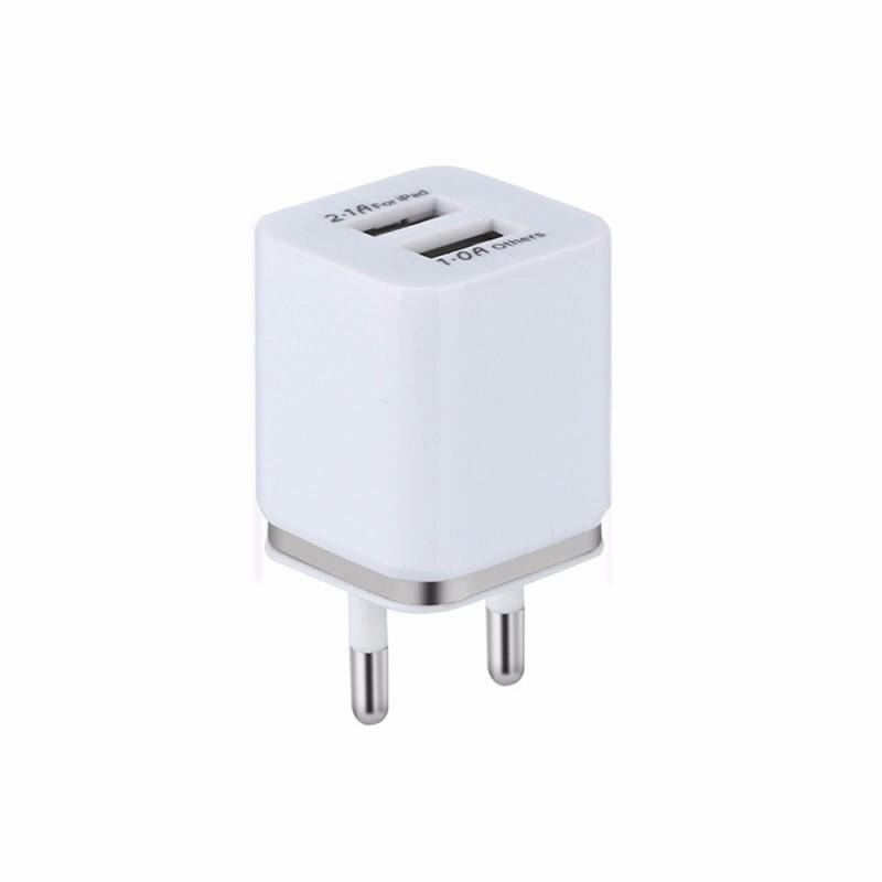 Dual USB Ladegerät 2,1 EINE Schnelle Lade Universal Reise EU/UNS Stecker Adapter Tragbare Wand Handy Ladegerät Für IPhone Für Huawei: silver EU