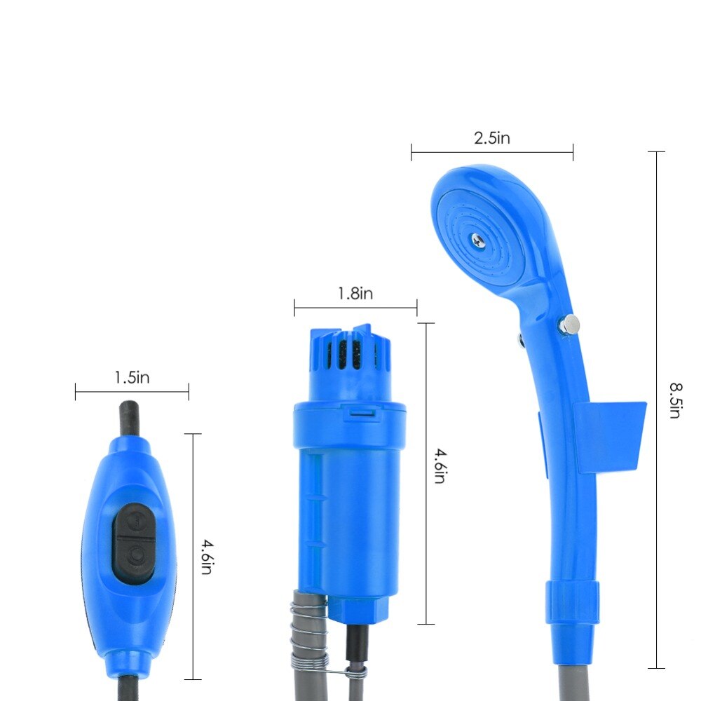 Portable Car Cleaning Tools Car Washer Camping Shower Set Electric Pump For Outdoor Camping Travel Pet Dog Man Woman