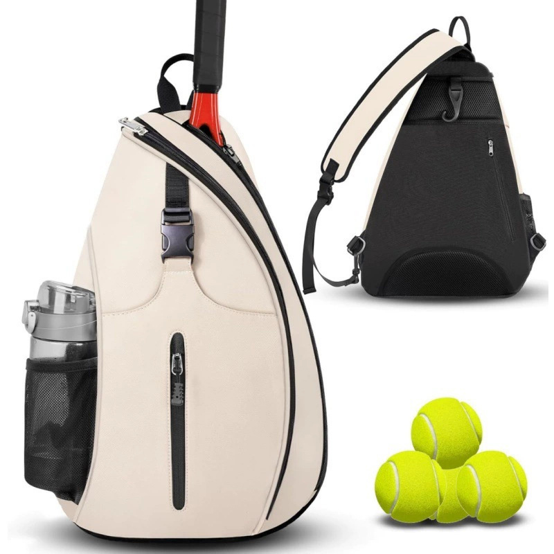 Badminton-Trainingstaschen, Tennis-Rucksack, großes FassungsvermöGen, Schläger, Aufbewahrungspackung, pikieren Ball, Sport-Umhängetasche mit Flaschentasche: Licht Grün
