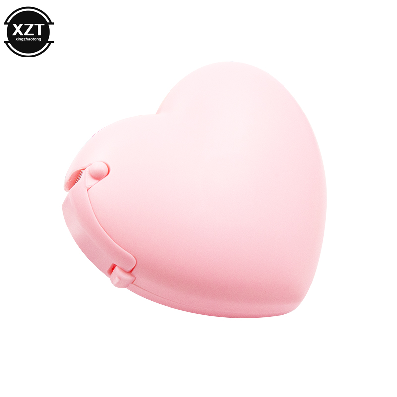 Candy Color Masking Tape Cutter of Love Heart/Donut Shape Washi Tape Cutter Office Tape Dispenser School Supply: Plum