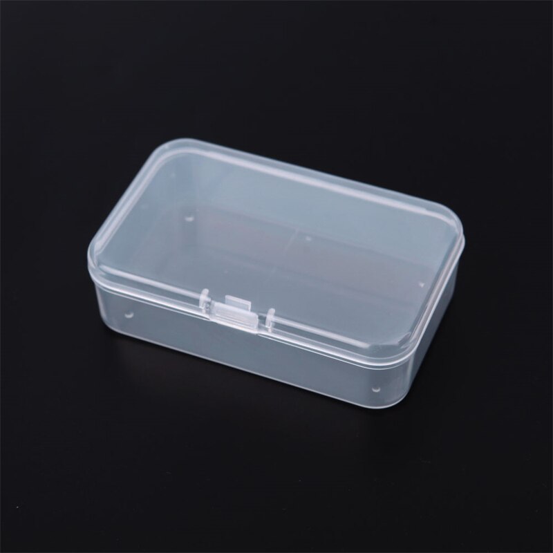 Mini Storage Box Clear Lidded Small Plastic Box For Trifles Parts Tools Storage Box Jewelry Display Case Beads Container: 5Pcs / 8.5x5.5x2.5cm