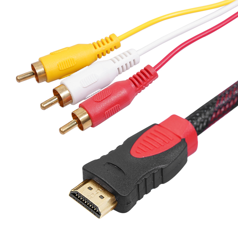 1,5 m Adapter anschluss Komponenten kabel führen zu RCA-Video-Audio- kabel AV-Kabel HDMI-kompatibler Konverter Adapter für DVD: Ursprünglich Titel