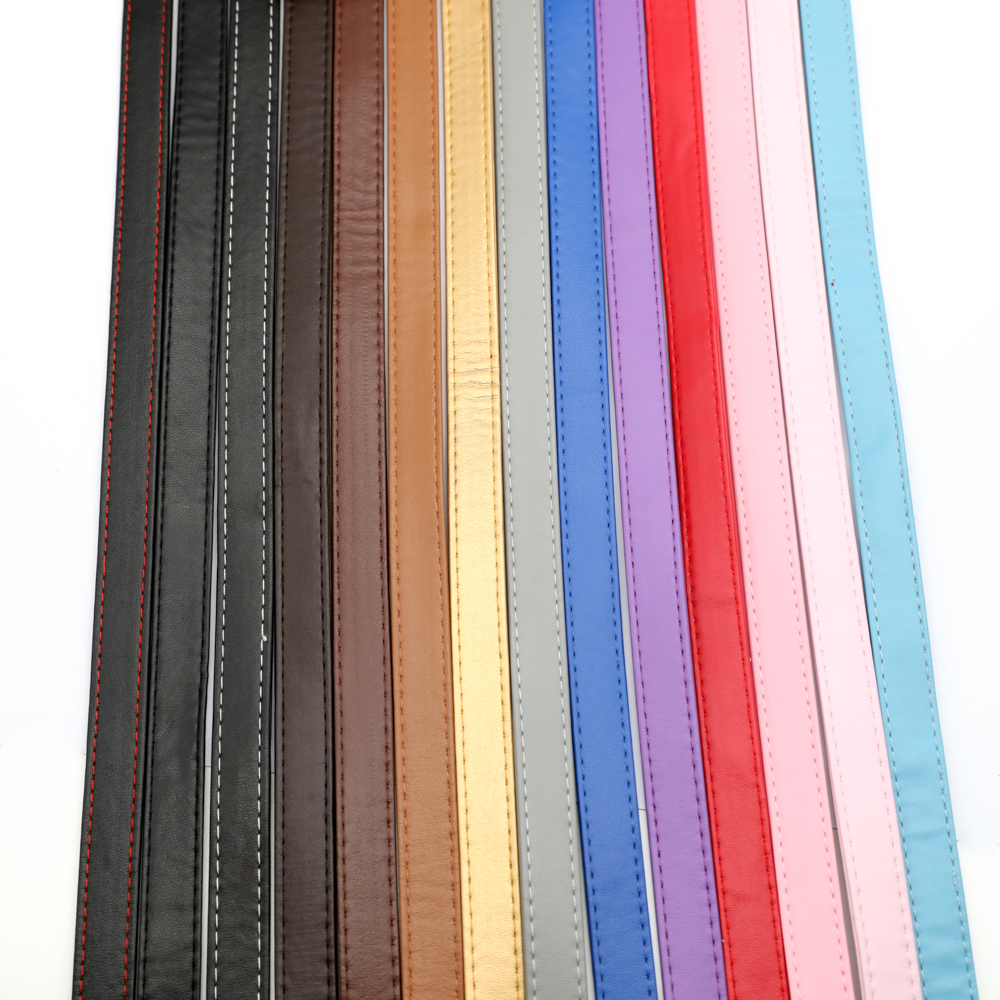 Correa trenzada de piel sintética para mochila, cordón de cuero PU plano, cuerda para bolso, collar, fabricación de pulseras, 15mm, 2 metros
