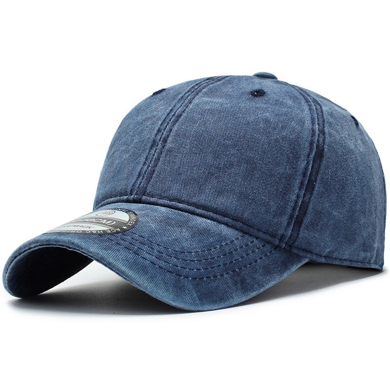 hip-hop men&#39;s baseball cap outdoor travel sunshade sunscreen hat Korean street tide wash caps cotton sports hats: Navy Blue