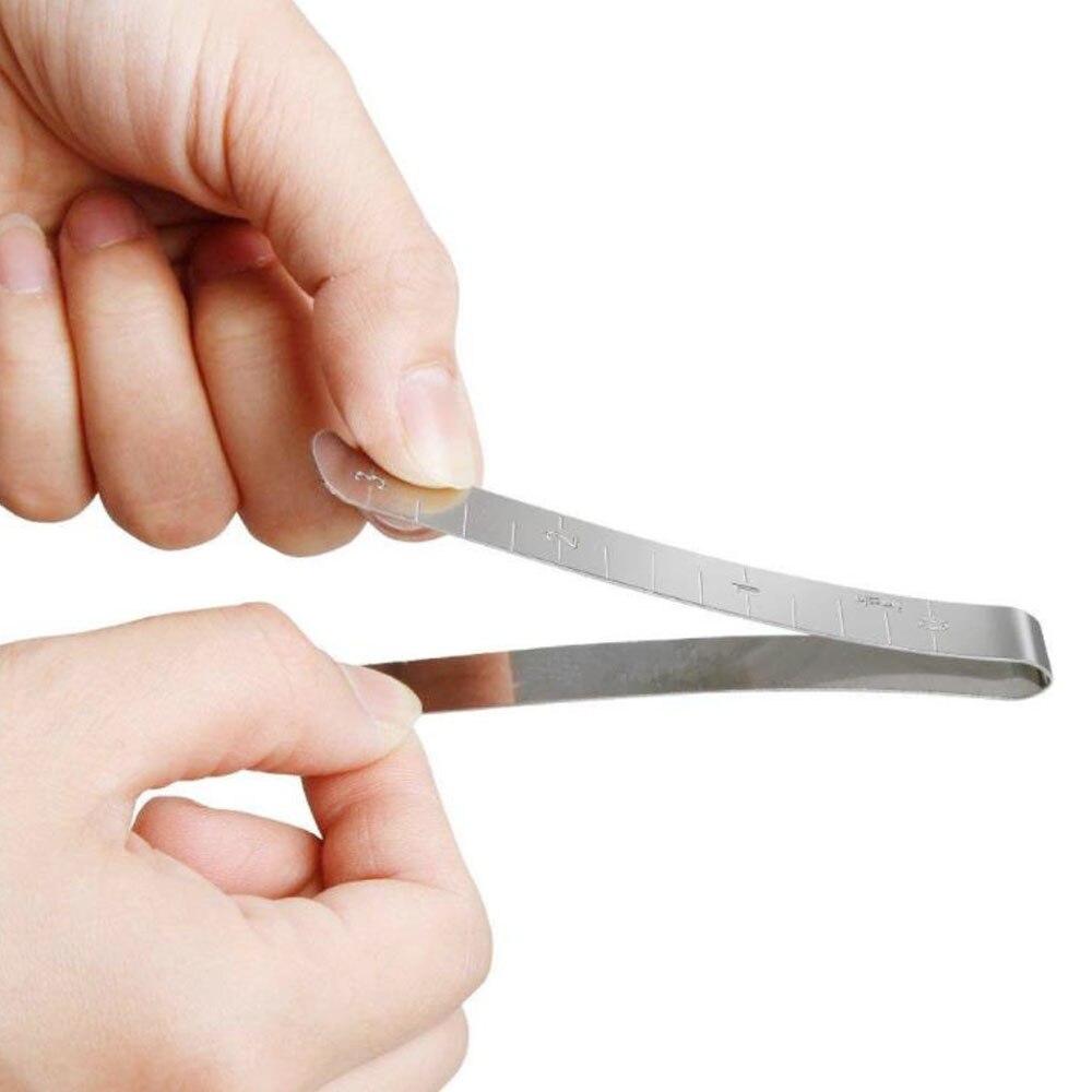 5 st /10 st metallsömnad pressklämma rostfritt stål fållklämmor med inbyggd linjal tyg mätlinjal