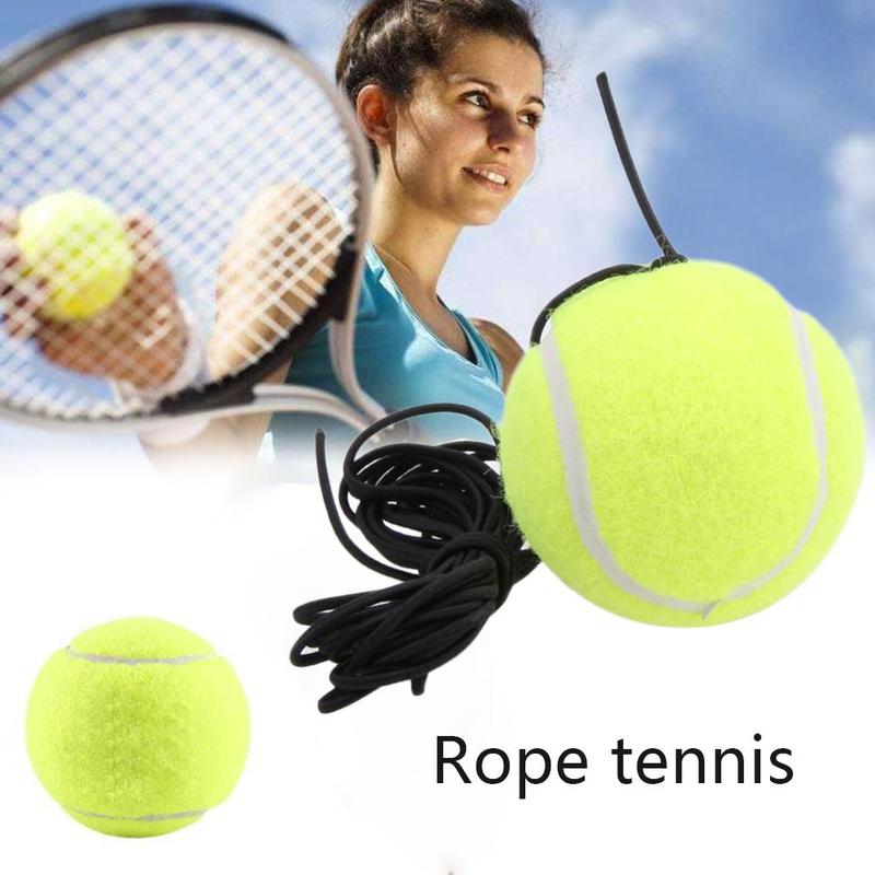 1pc tennisballer med streng elastisk motstand slitesterk gummi tennis treningsballer tennis trener partner sparring enhet