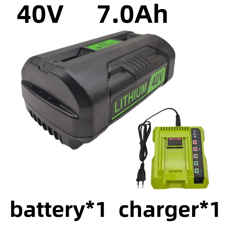 For Ryobi 7Ah 40V Li-ion Rechargeable Battery For Ryobi RY40502 RY40200 40V OP4050 OP4026 OP40401 Cordless Power Tools Battery