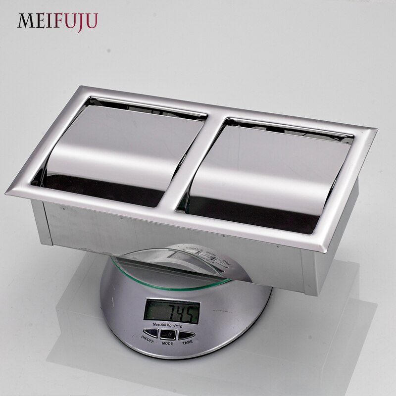 Recessed Toilet Paper Support sus 304 Stainless Steel Toilet Paper Holder Wall Roll Holders Tissue Box Cover Toilet Roll Holder