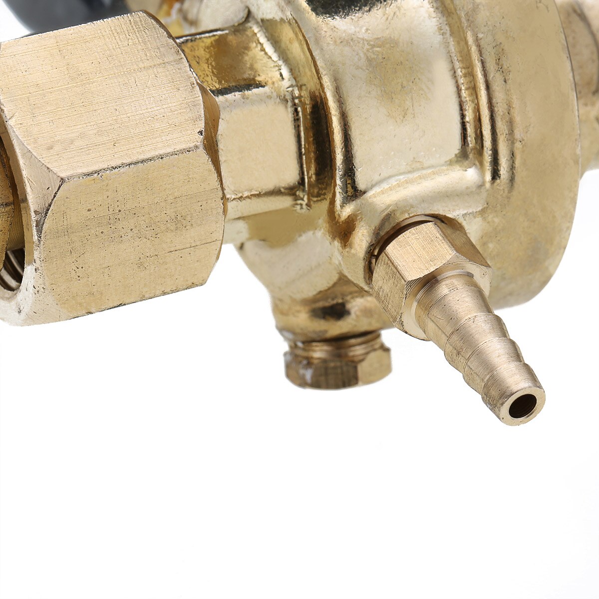 Argon CO2 Pressure Reducer Copper Mig Tig Flow Meter Flow Control Valve Dual Gauge Welding Regulator