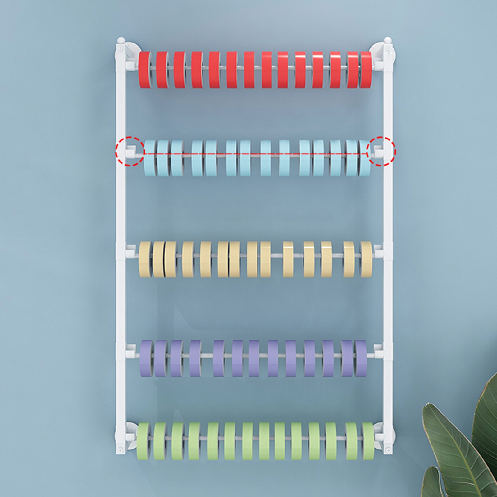 Wire Spool Rack Wall Mount Embroidery Sewing Thread Ribbon Organizer Sewing Storage Ribbon Holder