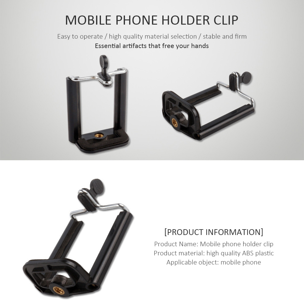 Clip de palo de Selfie para iPhone 7 6X8 S mijo Samsung Huawei soporte de trípode de teléfono móvil en forma de U clip de temporizador automático