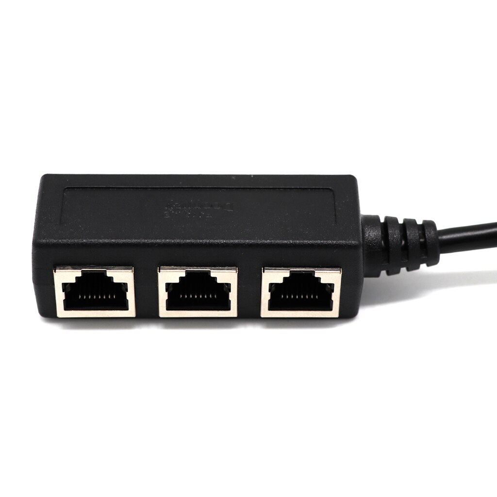 Répartiteur de câble réseau RJ45 1 à 3 Ethernet LAN adaptateur d'extension 3 voies