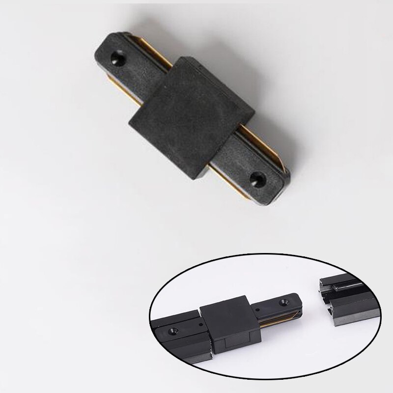 Black/white 0.5M 1M Led Track Rail 220V Aluminum Led Track Light Rails Straight/L Shape Connectors for Track Rail Spotlight