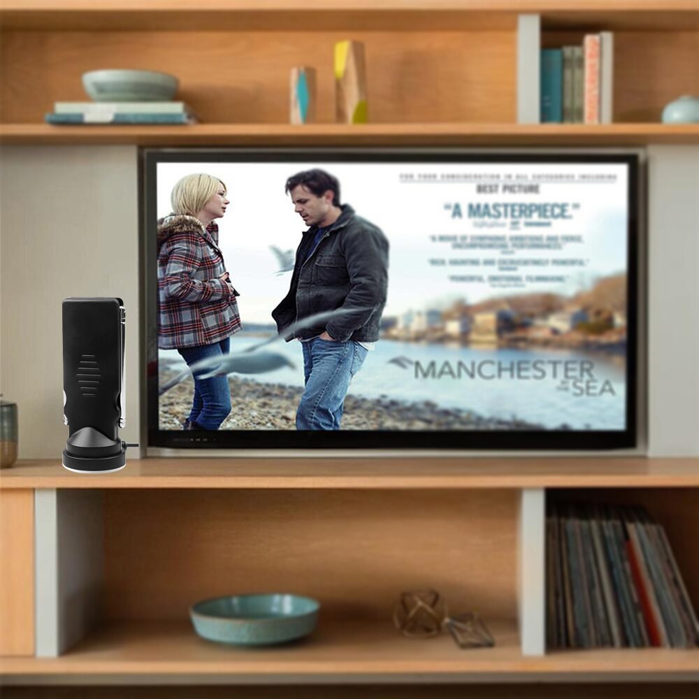 Digital TV Antenna Signal Receiver Indoor 2.5dB For TV Tuner / Digital Television / DAB Radio With Dual Extendable Antenna