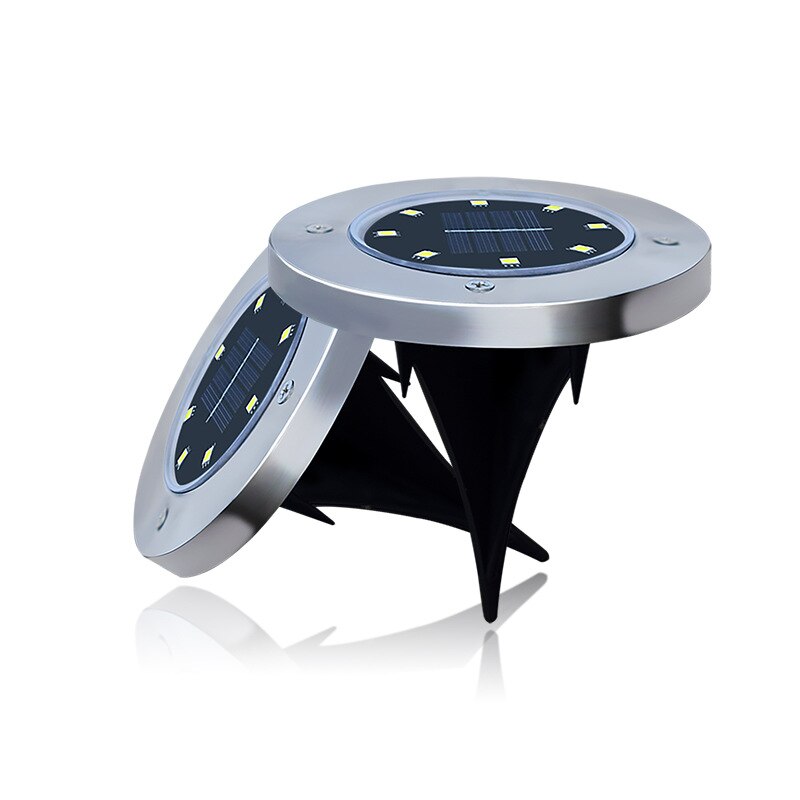 Tuin Laagspanning Landschapsverlichting Rond Embedded Well Lights 3W AC12V / 24V / 85-265V Buiten In De Grond Lichten IP67 Waterbestendig LED Landschapsverlichting Voor Oprijlaan, Dek, Stap, Terras (6