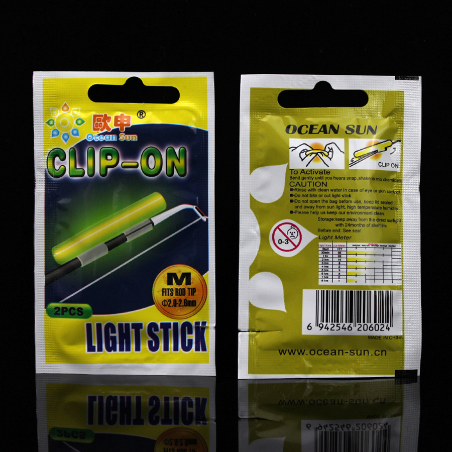 10pcs Clip-On Fishing Rod Glow Stick Fishing Lights Float Stopper Fireflies Night Fishing Float Bobber Dark Glow Stick Outdoor
