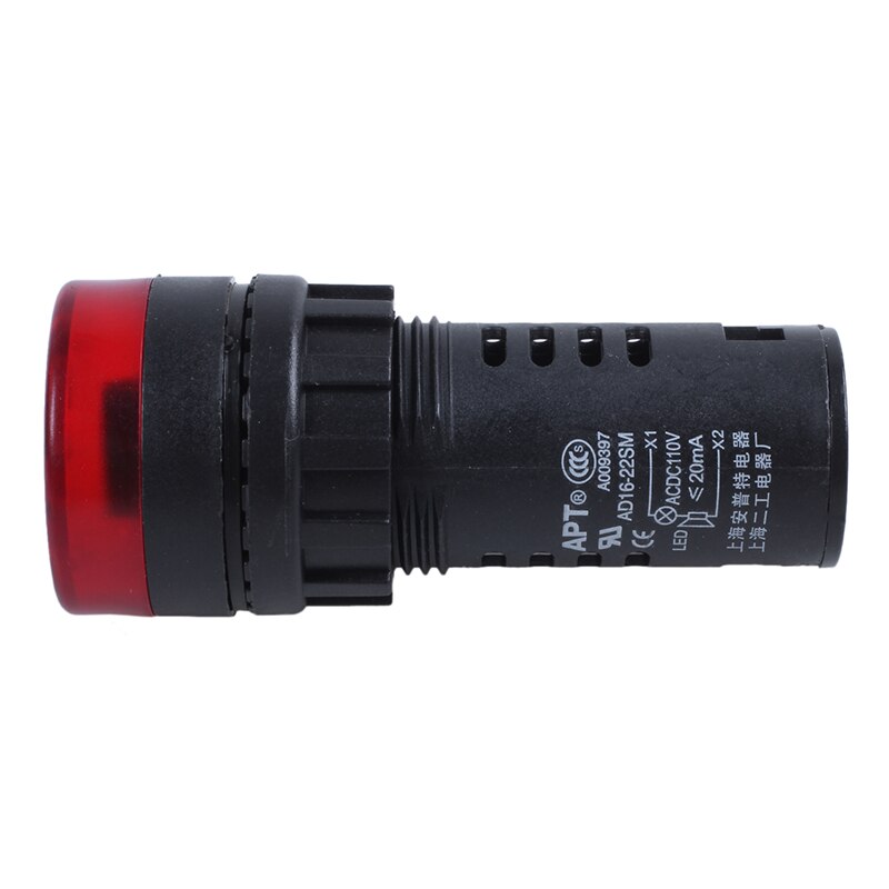 AC/DC 110V 20mA Equipment Alarm Signal Indicator Light Flash Buzzer
