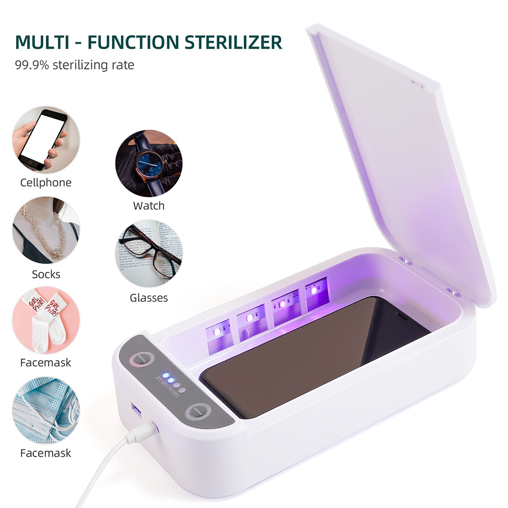 Elektrische UV-sterilisator Aromatherapie Box Multifunctionele mobiele telefoon Draadloze oplader Desinfectie Anti-bacteriën Machine