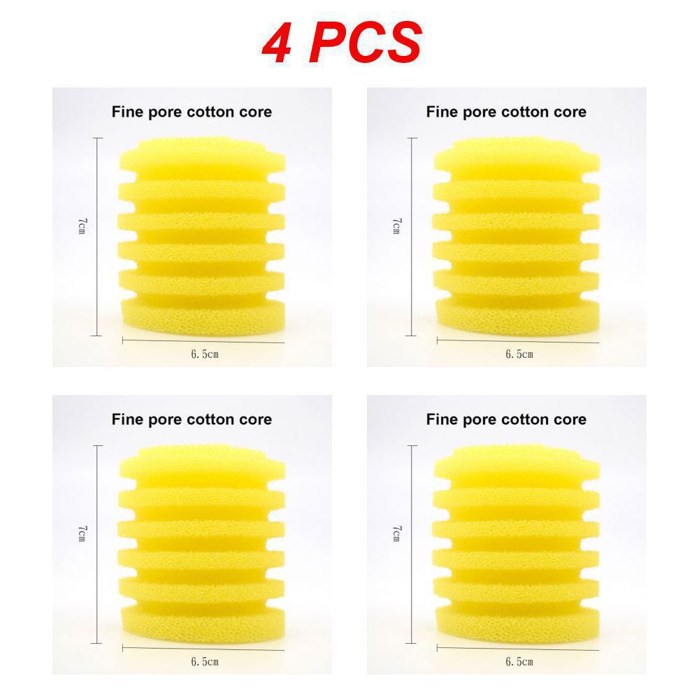 4-1 Stuks Aquarium Filterspons Gebouwd In Filterelement Gele Katoenen Kern Aquarium Vervanging Spons Huisdier Aquarium Accessoires: Blauw