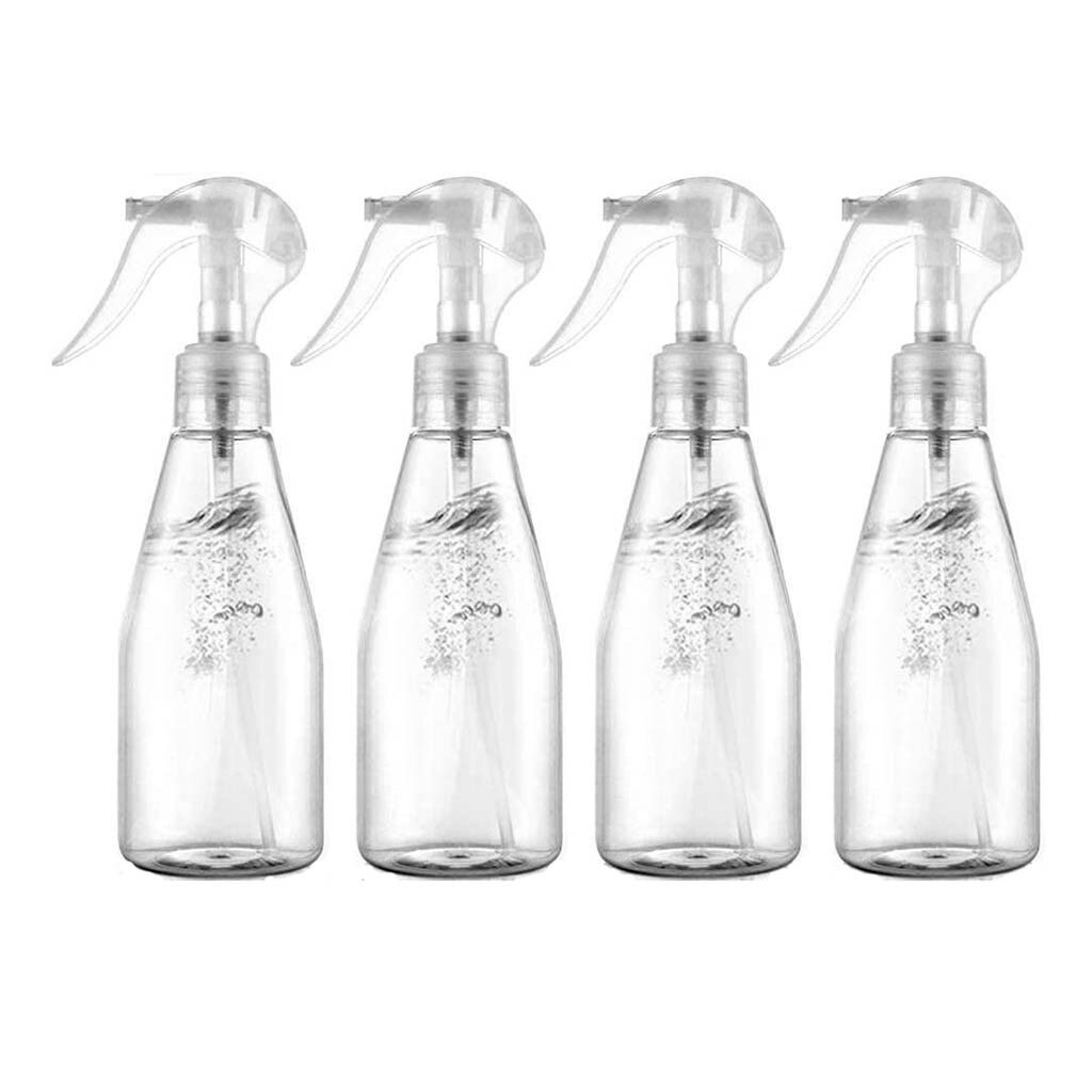 4pcs 200ml Plastic Clear Spray Bottle Alcohol Spray Bottle Cleaning Hand Water Garden Empty Trigger Water Spray Bottle Sprayer: Default Title