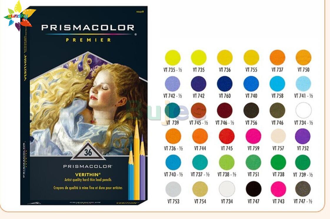 original 12 24 48 72 132 150 USA prismacolor Premier oil Color pencil sanford artist painting pencil: 36 hard core