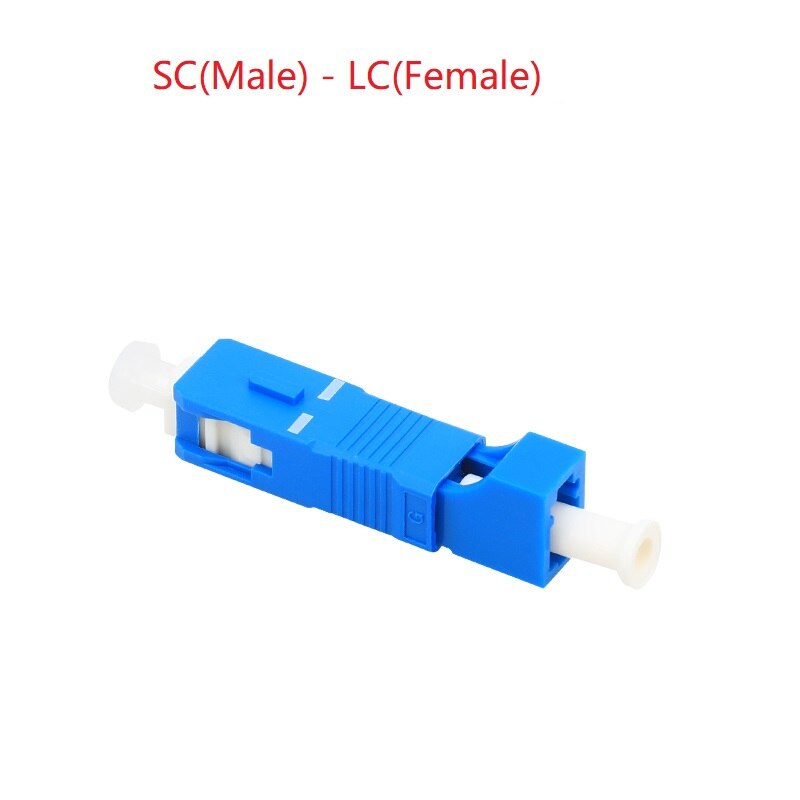 SC/ST/FC/LC UPC/APC Fiber Optic Adapter/Connector Single/Multi mode Female to Male SM 9/125 Hybrid Adapter: SC-LC SM