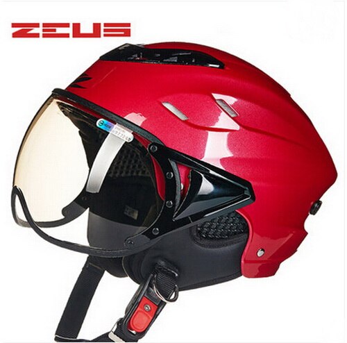 Zomer Mode Zeus Half Gezicht Motorhelm Retro Elektrische Fiets Fietsen Paardrijden Unisex Helmen Goggles Anti-Uv