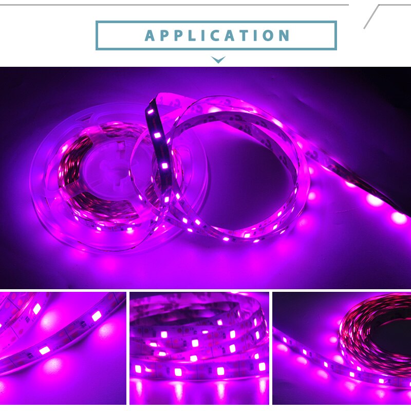 Luz LED de cultivo, espectro completo, tira LED de 5V USB 1m2m 3m 4m 5m SMD 2835 Chip, lámpara LED de Fito para cultivo de plantas hidropónicas de invernadero