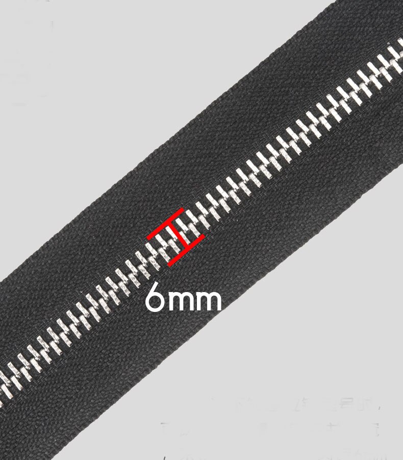 Multi color 5# metal Copper tooth zipper by yard