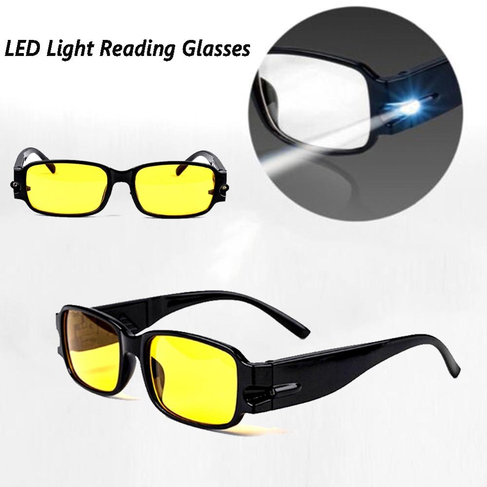 Nattesynsbriller mod anstrengte øjne led læsebriller klare occhiali da lettura  +1.00 ~ +4.00 dioptrier nattsynssynsbriller