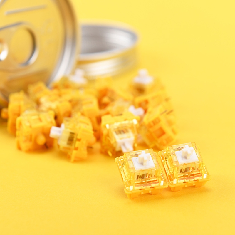 46PCS Banana Switch Lubricated Linear Switch for Mechanical Keyboard Pack 46 -Extras RGB Linear Switch