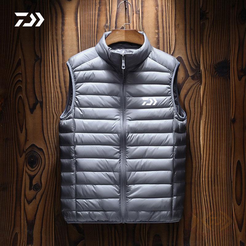 Daiwa-Chaleco de pesca fino sin mangas para hombre, ropa de pesca sólida para deportes al aire libre, transpirable, informal, Fitness,