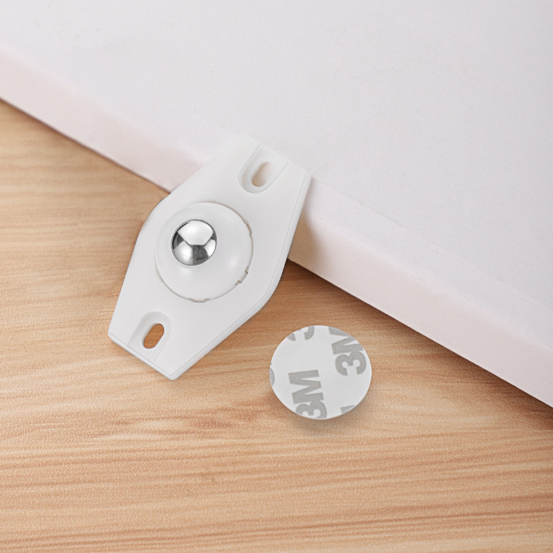 Gat Gratis Lijm Bal Katrol Huishoudelijke Mobiele Basis Accessoires Kleine Wiel Universele Wiel Op De Bodem Van Vuilnisbak: White - 1pcs