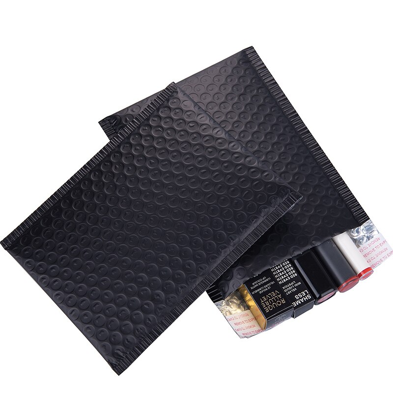50Pcs Poly Bubble Mailers Matte Black Aluminum Foil Bags Padded Envelopes Self Seal Bubble Envelope Mailing Bag