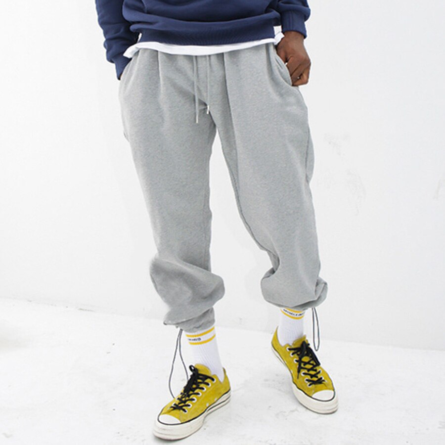 pantalones de hombre, ropa de calle, a la , con estampado muscular, chandal ropa hombre: L(175cm 70kg) / 20CK15-Gray