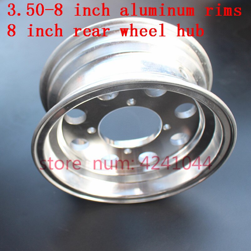 Para Monkey Bike pequeño Monkey rueda de motocicleta modificada 8 pulgadas borde electroplateado 2,75-8 frente y 3,50-8 cubo de rueda trasera de aluminio